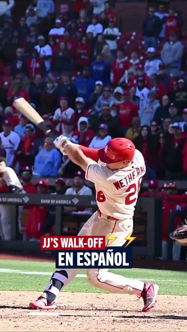Con juego en la linea, la presión encima JJ se viste de héroe ⚡️#baseball #MLB #Cardinals 