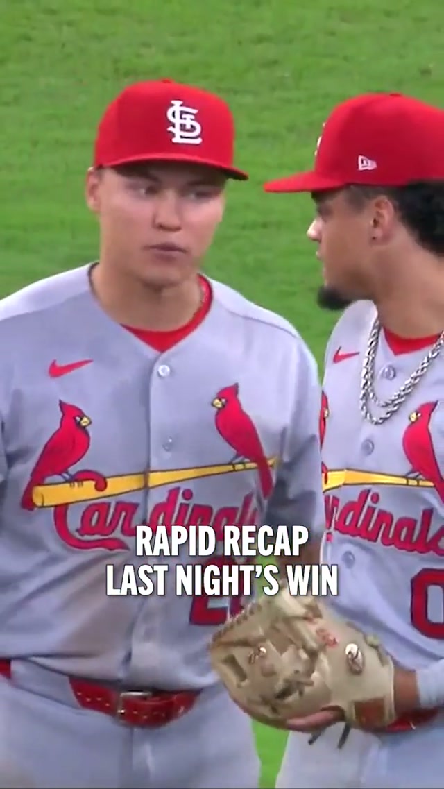 🧹🧹🧹 #recap #win #cardinals #baseball