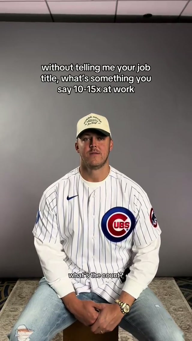 tell me you play baseball without telling me you play baseball 😂 #cubs 