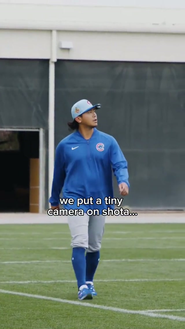 a side of shota you’ve never seen before. #cubs #mlb 
