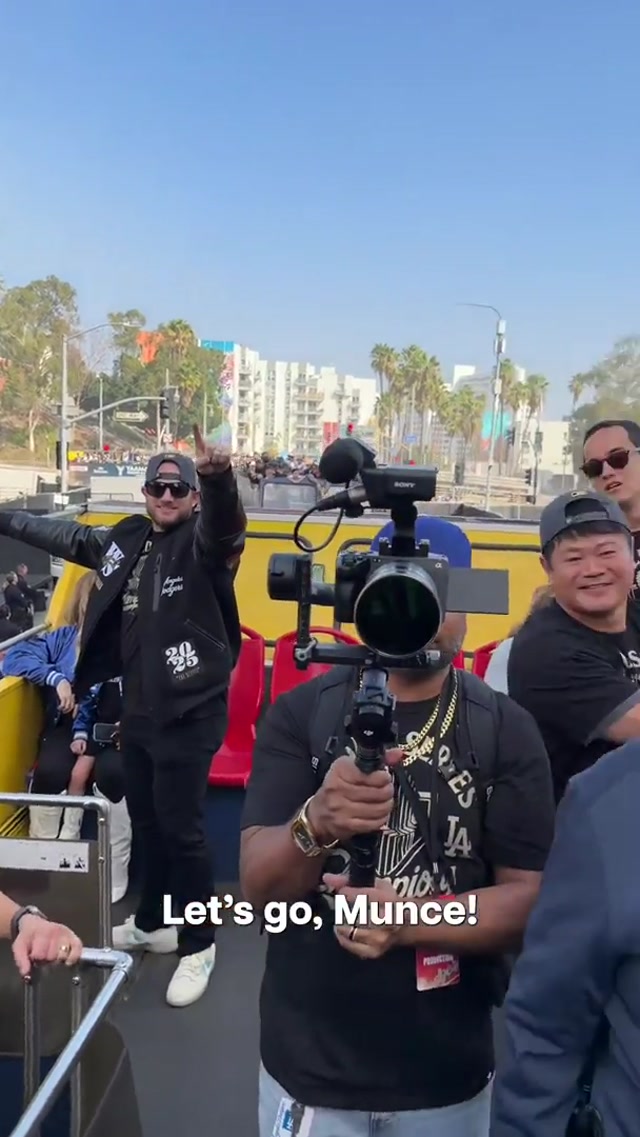 World Series legend Miggy Ro behind the camera! #dodgers #sports #losangeles 