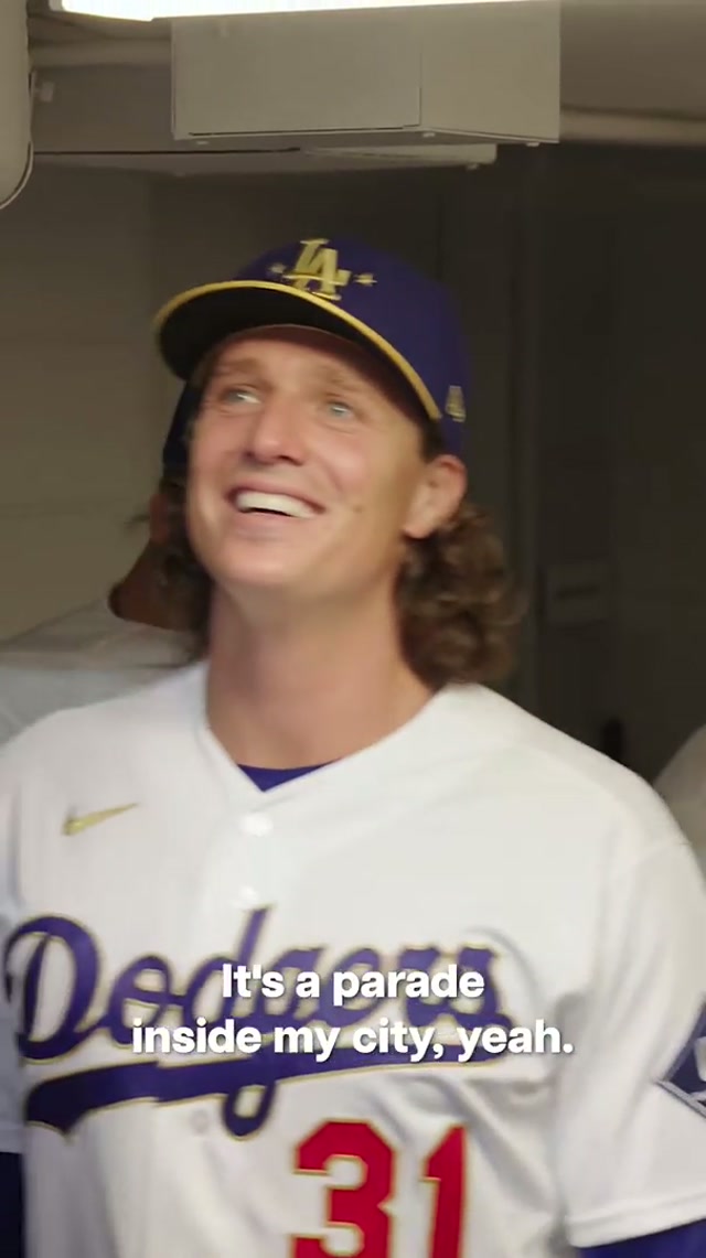 Mic’d up with Snellzilla for World Series Championship Ring Night. 💍 #dodgers #mlb #rings