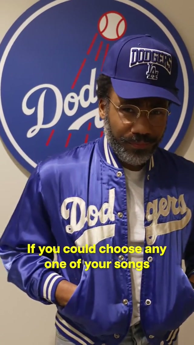 Donald Glover breaks down his go-to characters in Mario Kart, what his walk-up song would be and more! 😂 #dodgers #sports #losangeles 