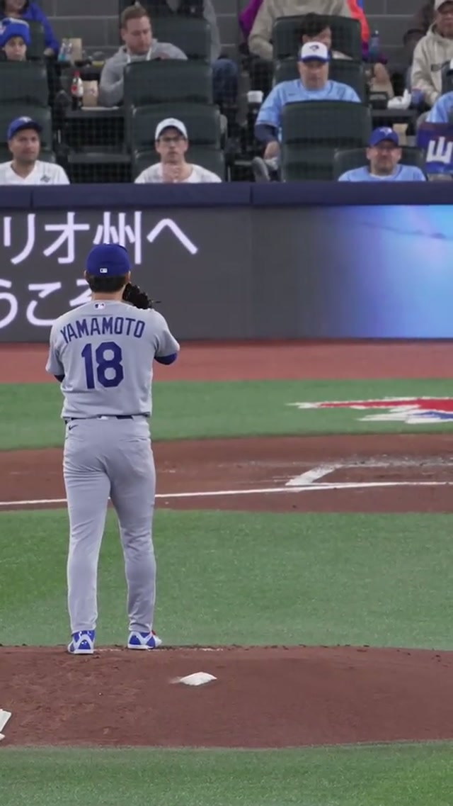 Yoshinobu picking up where he left off in Toronto. #dodgers #sports #losangeles 
