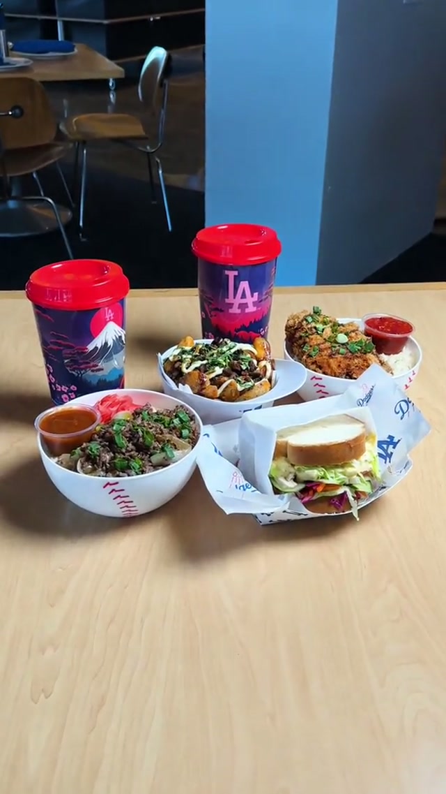 Celebrate Japanese Heritage Night with these exclusive food items available tonight! #dodgers #sports #losangeles #food 