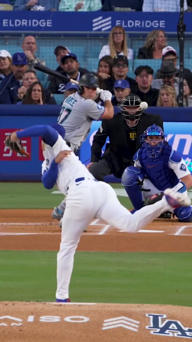 Nine strikeouts from Shohei. 🔥 #dodgers #sports #losangeles 