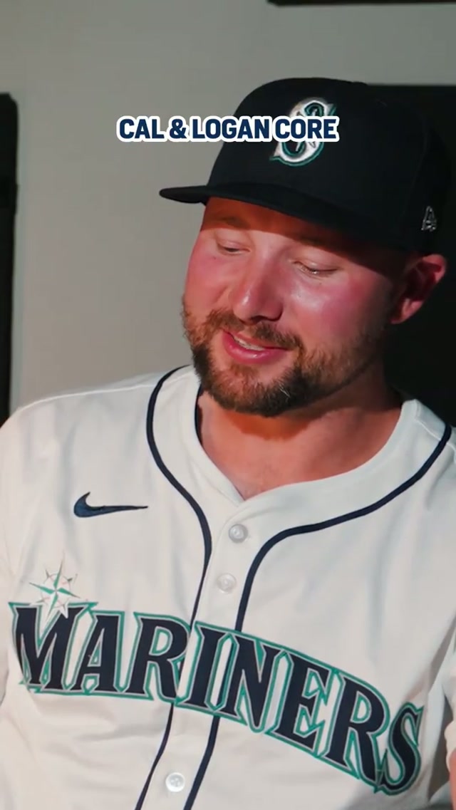 Electric duo to be around 🤣 #mariners #mlb #baseball