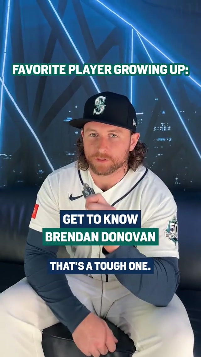 you'll never guess donnie's hidden talent. #mariners #baseball #mlb