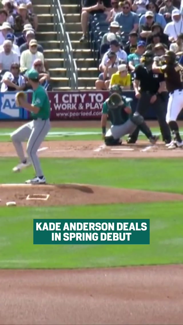 Striking out the side in your Cactus League debut... that'll play. #mariners #baseball #mlb