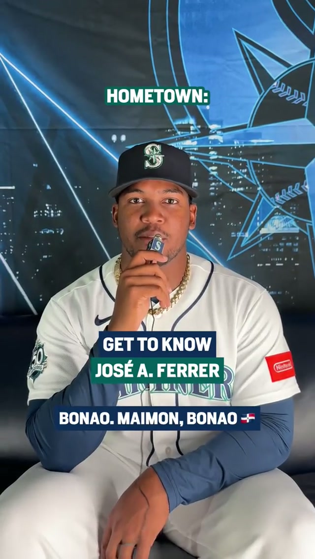 Hola, José 👋 Meet one of the newest members to the squad, José A. Ferrer! #mariners #baseball #mlb