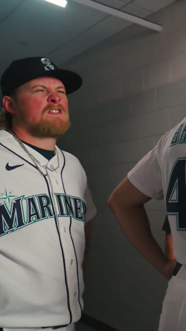 Gabe was excited for his commercial debut 🤣 #mariners #baseball #mlb