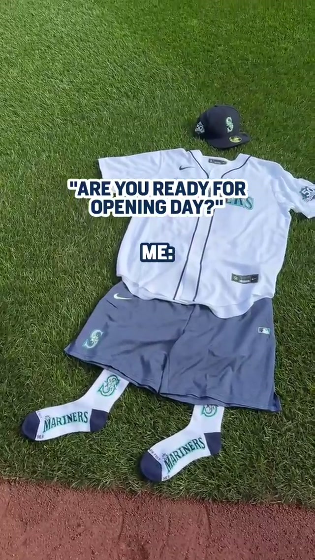 Outfit is ready. Are you? #mariners #mlb #baseball #openingday 