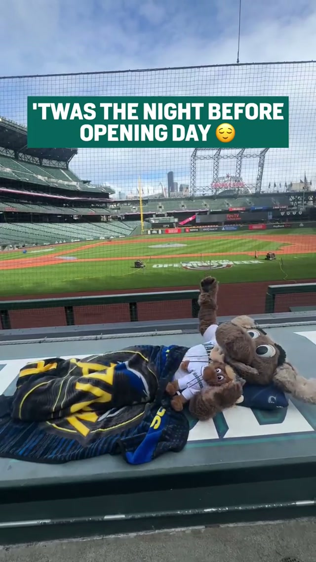 Not a creature was stirring, not even a moose 🫎 #mariners #baseball #mlb #OpeningDay