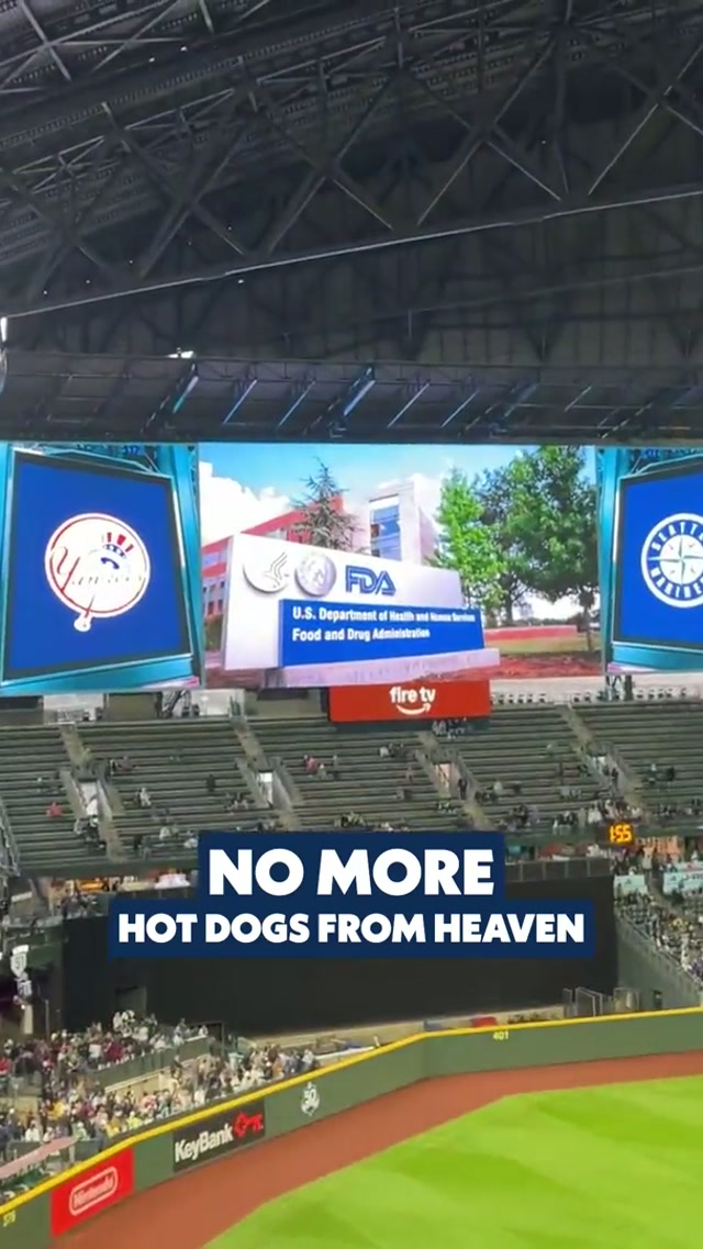 Per the FDA, Hot Dogs from Heaven has officially been replaced by Carrots from the Clouds. #mariners #mlb #aprilfools #hotdogs