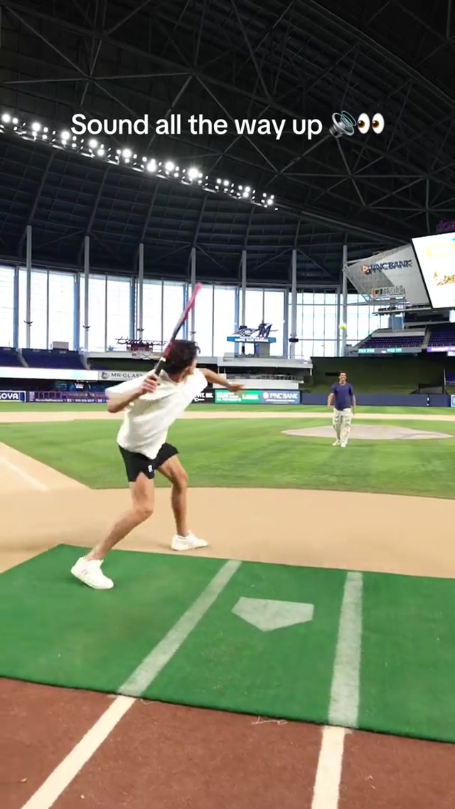 Is @João Fonseca the first tennis player to hit a homerun in an MLB stadium? 🤨

Don’t miss your chance to see this live at the inaugural Miami Invitational at loanDepot park on December 8! 🎟️ #tennis #MiamiInvitational 