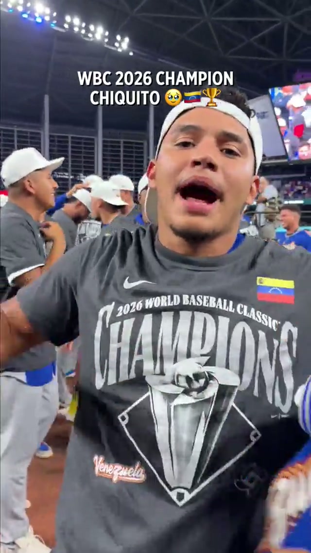 CONGRATS TO OUR CLOSE PERSONAL FRIEND JAVIER CHIQUITO SANOJA, WBC 2026 CHAMPION 🇻🇪💥🏆 #wbc #venezuela #marlins 