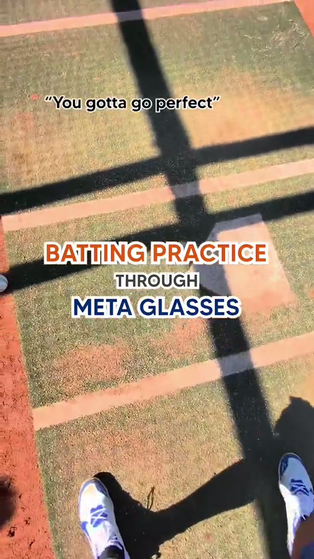 POV: Batting practice through Meta glasses 🕶️ #mets #milb #mlb #metaglasses #battingpractice 