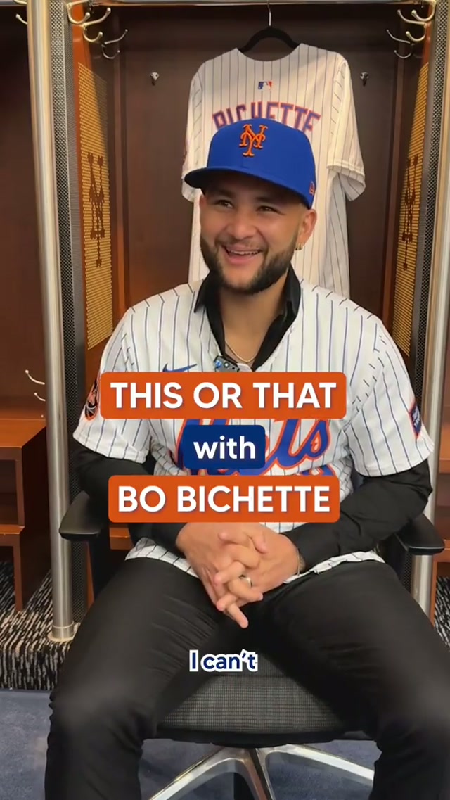 This or that with Bo Bichette! #mets #mlb #bobichette #thisorthatchallenge 
