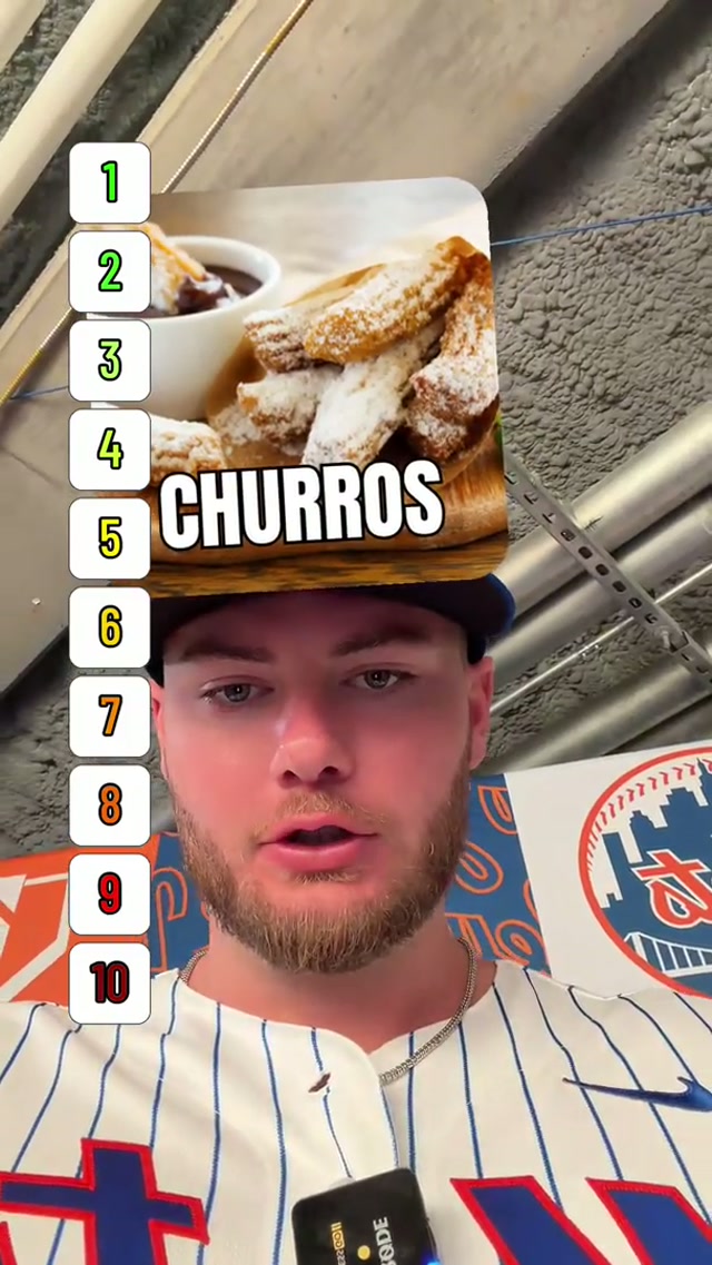 Blind ranking desserts with Christian Scott 🍰 🍪 🧁 #blindranking #mets #baseball 