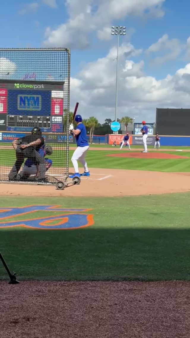 Nolan McLean does it himself! 😤 #mets #mlb #lgm #nolanmclean #springtraining 