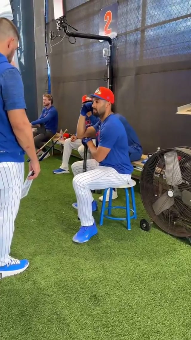 Marcus Semien’s first workout in the orange and blue! 🔥 #mets #mlb #lgm #marcussemien #springtraining 