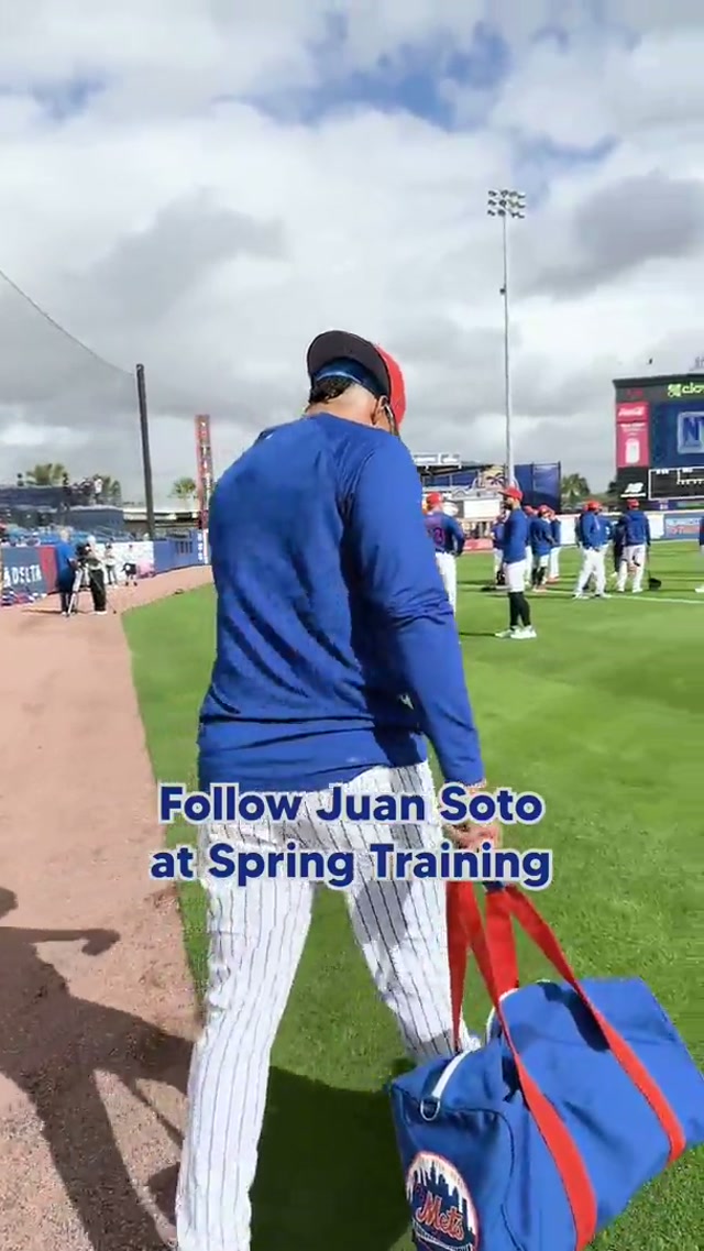 Follow Juan Soto for a day at Spring Training 👀 #mets #springtraining #juansoto #lgm 