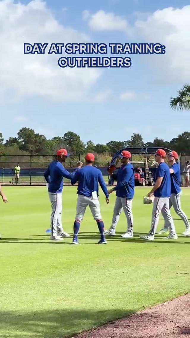 Workout with the outfielders 💪 #mets #mlb #springtraining #outfield #workouts 