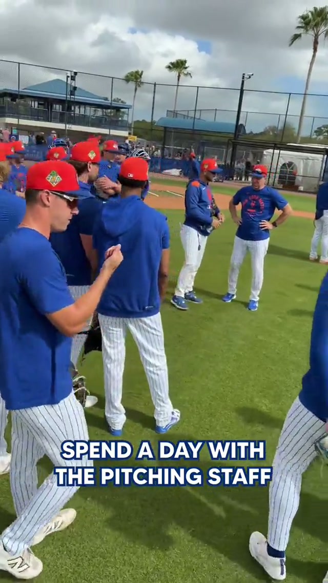 Spend a day with the pitchers at Spring Training ⚾️ 🌴 ☀️ #mets #baseball #mlb