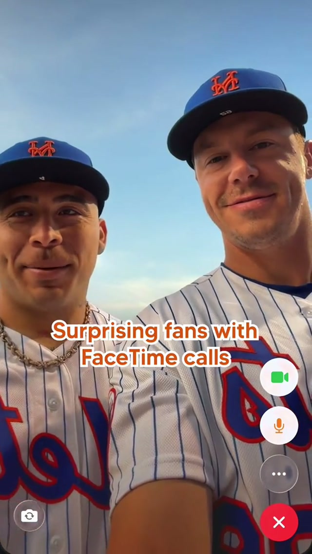 Surprising Season Ticket Members with FaceTime calls! 🤳 #mets #springtraining #surpriseanddelight #facetime 