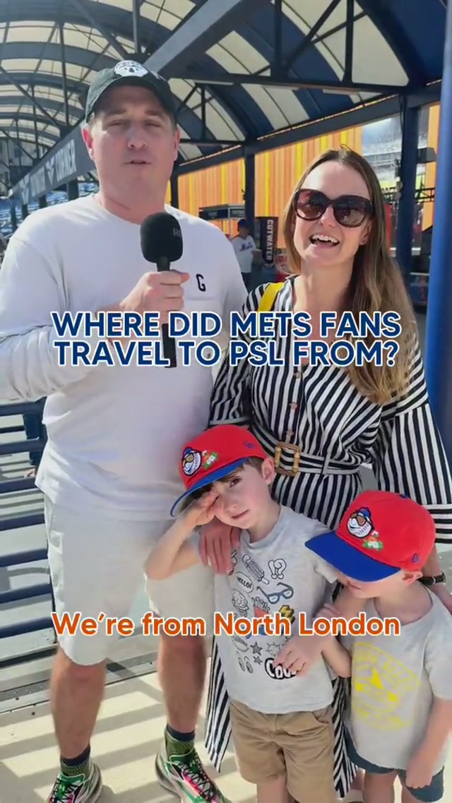 Mets fans have traveled far and wide to see their squad at Spring Training! ✈️ #mets #springtraining #travel #portstlucie #lgm 