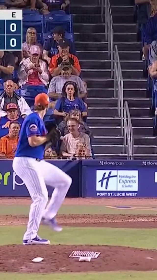 Clay with the kick save! 😅 #mets #mlb #defensiveplay 