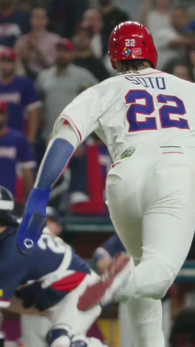 Still thinking about this slide 🤩 #mets #juansoto #dominicanrepublic #wbc #worldbaseballclassic