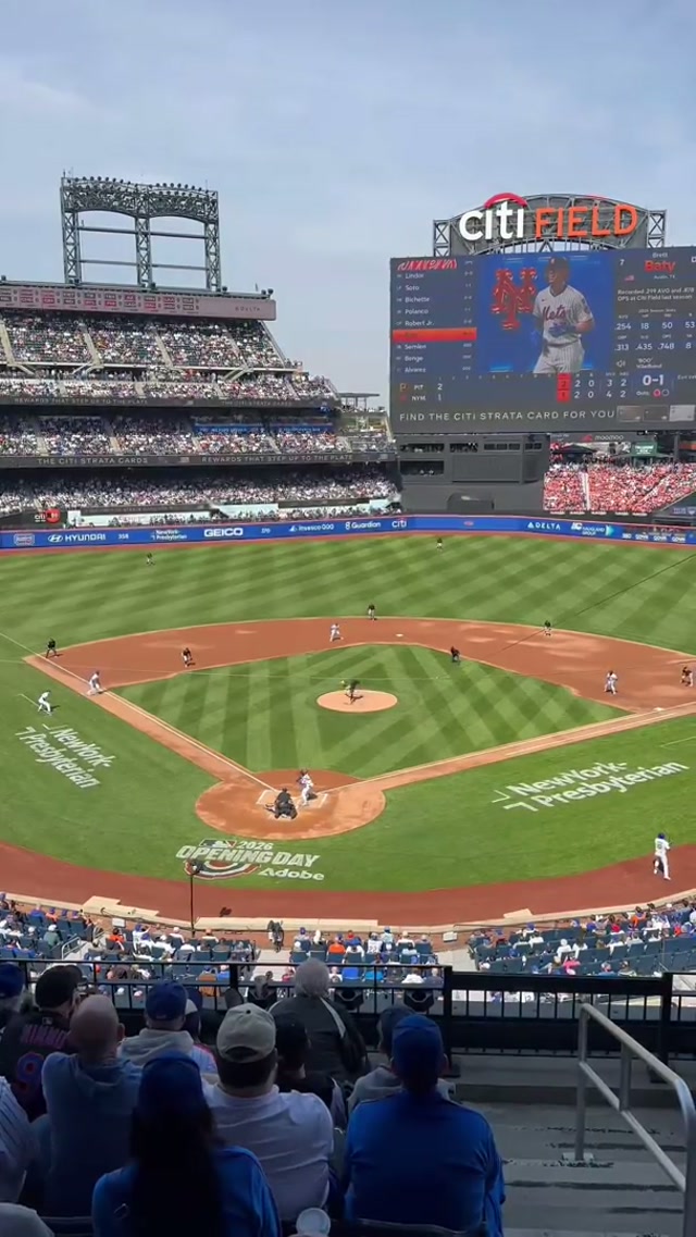 Brett Baty sends Citi Field into a FRENZY 🔥 #mets #brettbaty #mlb 