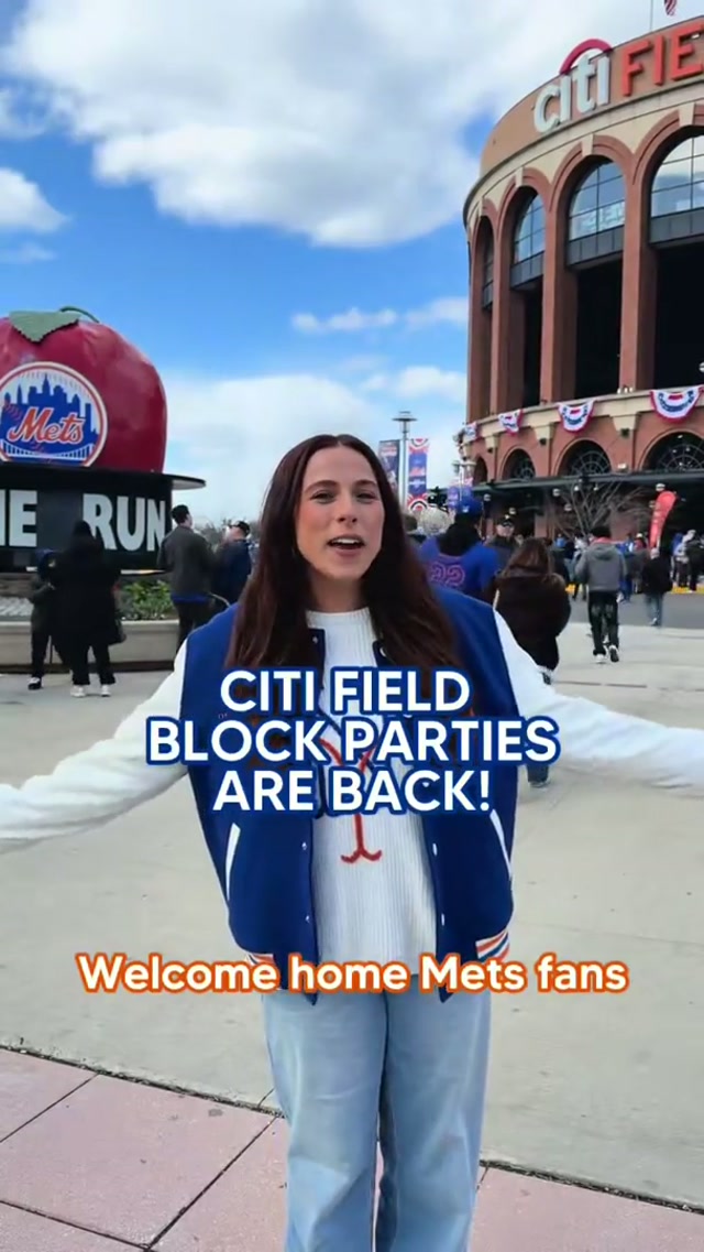 Block Parties are back Saturdays at Citi Field 🔥 #mets #citifield #mlb 