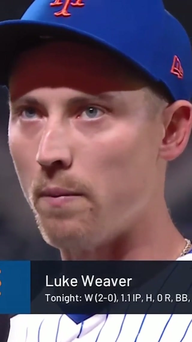 Luke Weaver has us ready to run through a wall 🧱  #mets #basbeall #nofear 