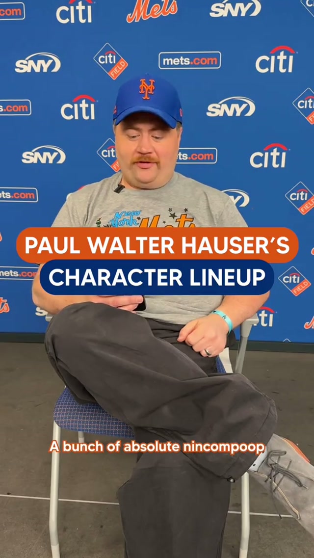 What positions does Paul Walter Hauser think his characters would play? 🤔 #mets #paulwalterhauser #movies #startinglineup 