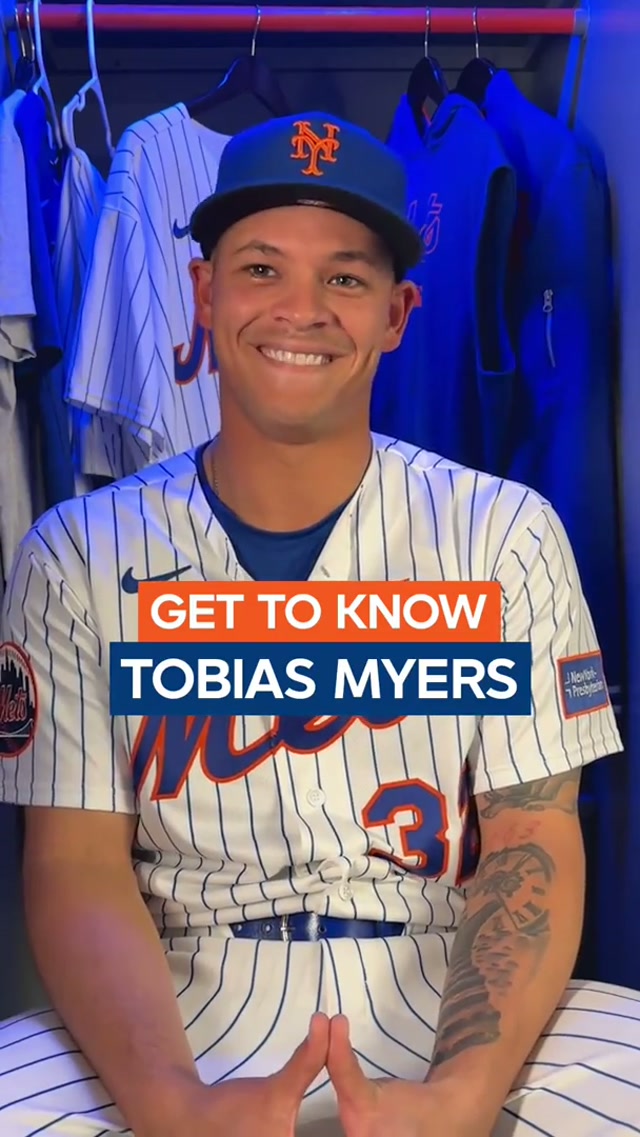 Get to know Tobias Myers! 👋 #mets #mlb #lgm #gettoknow 