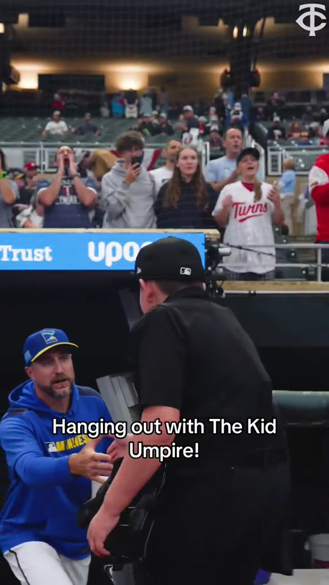 The best ump in the game! #mlb #mntwins #baseball