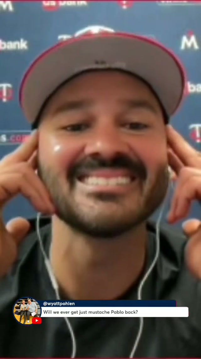 “Do you really want to see a thumb with a mustache on the mound????” #mlb #mntwins #bald