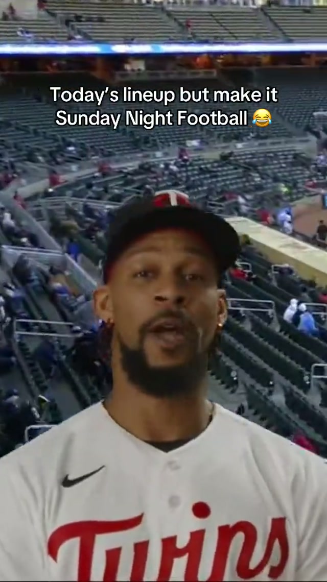 Did we do this right, @NBC Sports? #snf #mlb #mntwins 