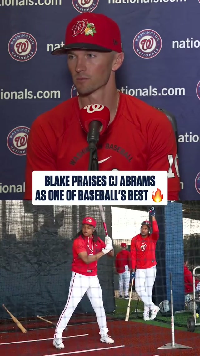 huuuuuuuge cj abrams s/o from blake butera 🔥 #mlb #cjabrams #natitude #springtraining 