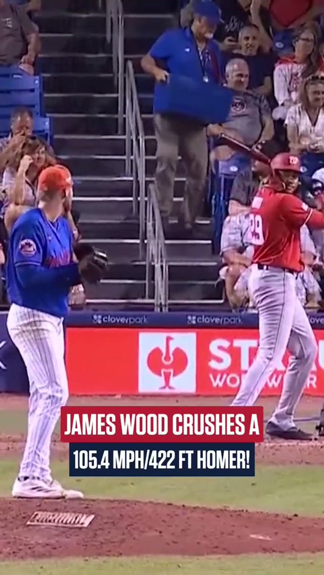 🚨 james wood homer just dropped 🚨 
#mlb #baseball #jameswood #homerun