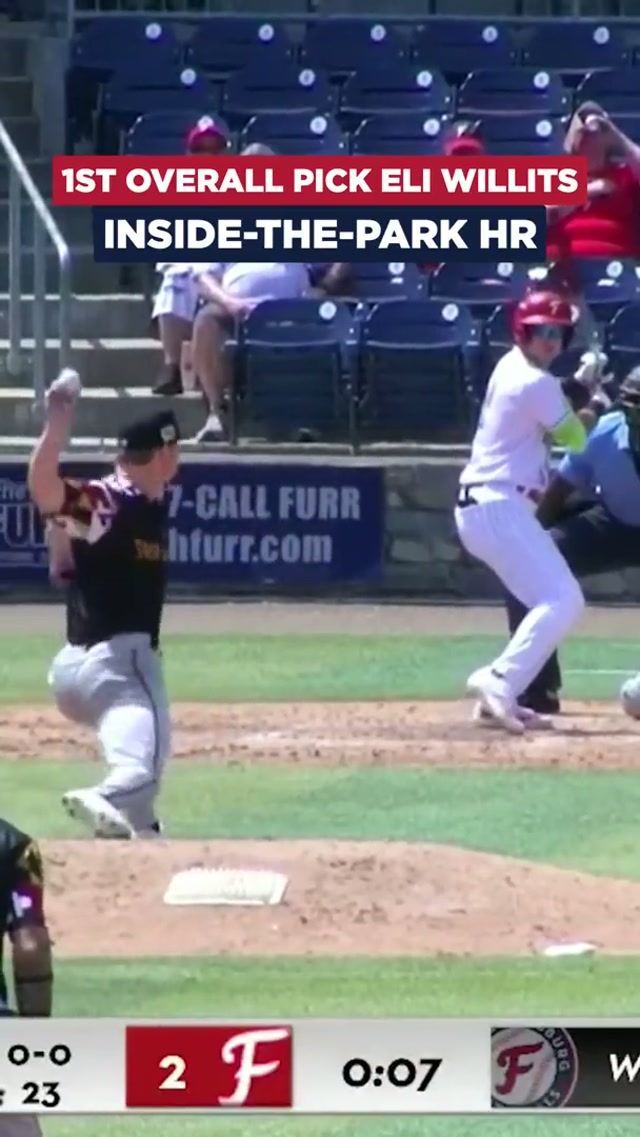 eli will-its? yes, it will! #mlb #baseball #homerun #insidetheparkhomerun #mlbdraft