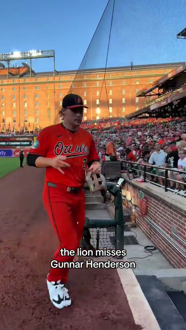 The lion is being very brave without pookie

#thelion #gunnarhenderson #orioles #fyp #baseball 
