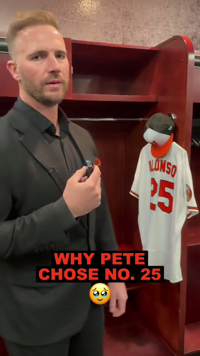 The meaning behind the number ☺️ #pete #petealonso #polarbear #baltimore #orioles #mlb #dad #boydad #fyp