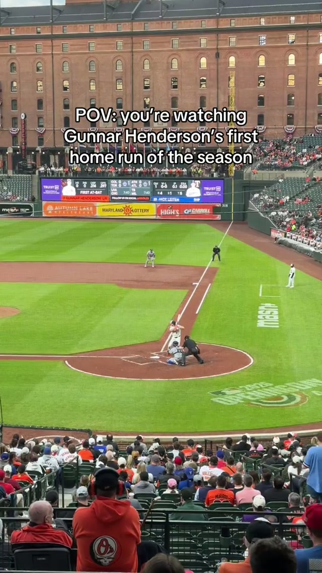 The first Sweet Escape 😤

#gunnarhenderson #homerun #orioles #MLB #camdenyards 