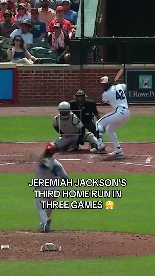 Jeremiah stays hot 🔥

#orioles #homerun #jeremiahjackson #mlb #camdenyards 