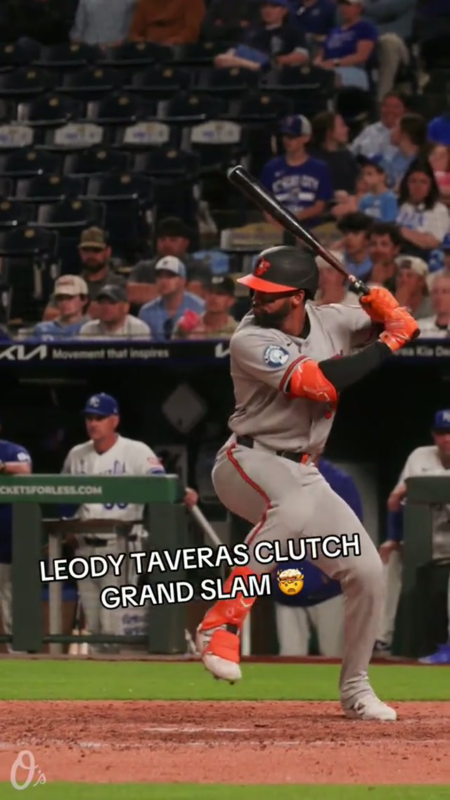 Leody hits a grand slam in the 12th inning!!!

#grandslam #orioles #baseball #homerun #mlb 