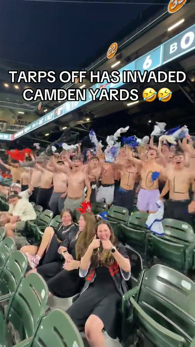 TARPS OFF HAS HIT THE YARD 🗣️ #tarpsoff #baseball #mlb 