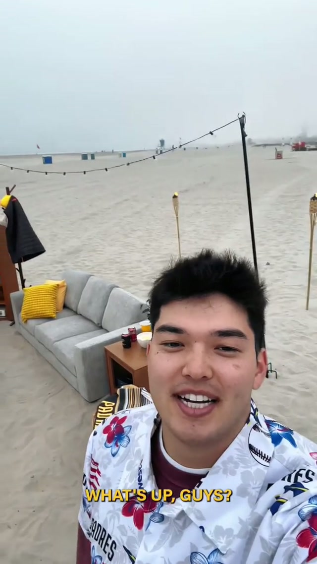 Behind the scenes of our sunset social ☀️ #MLB #padres #giveaway #sandiego #bts 